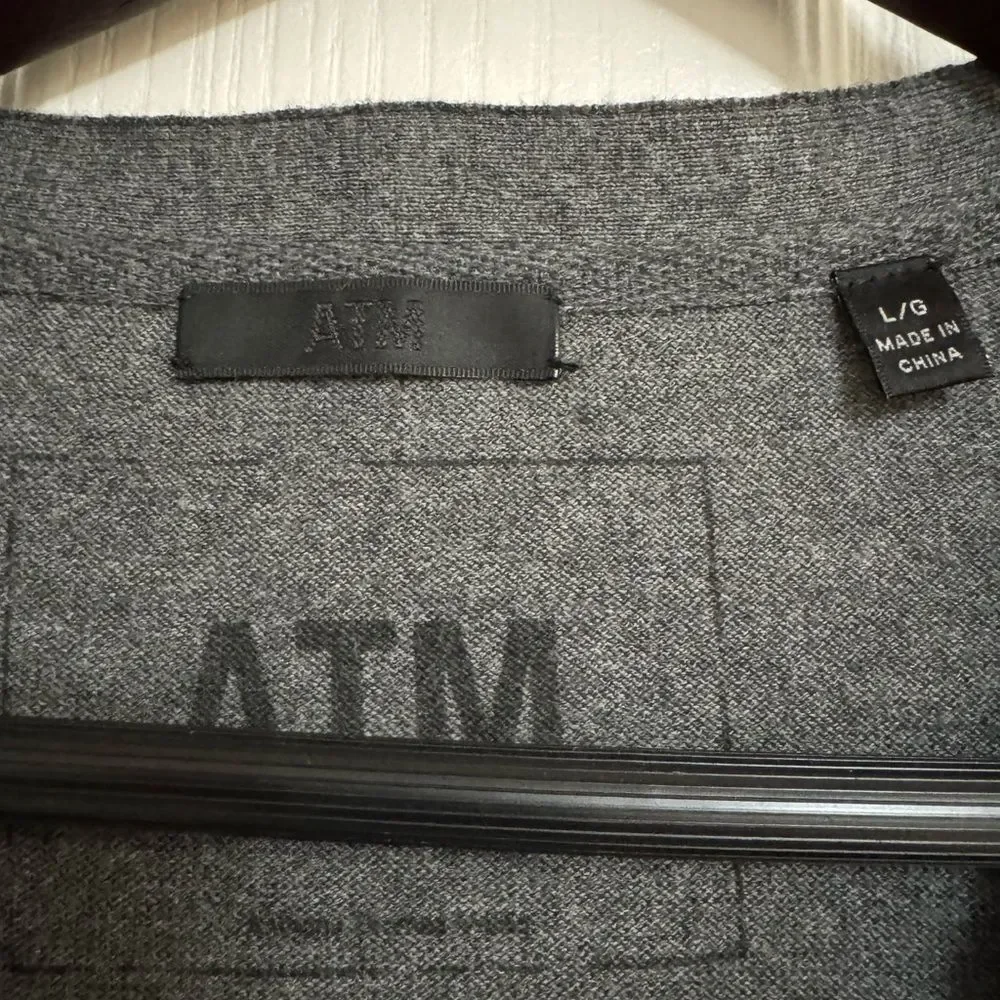 ATM Anthony Thomas Melillo Men’s Cardigan Size L – Cotton Cashmere Blend
